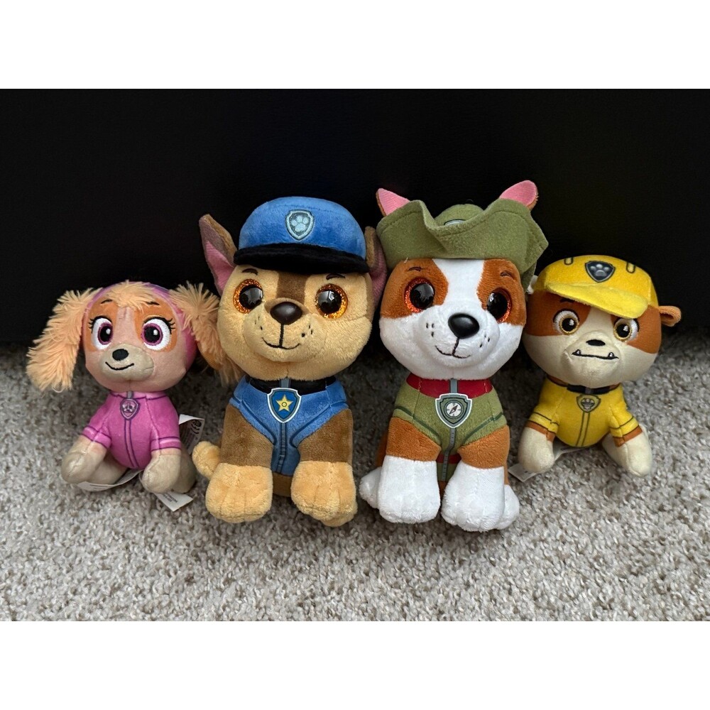 Paw Patrol Mini Plush Rescue Team Lot (Set of 4)